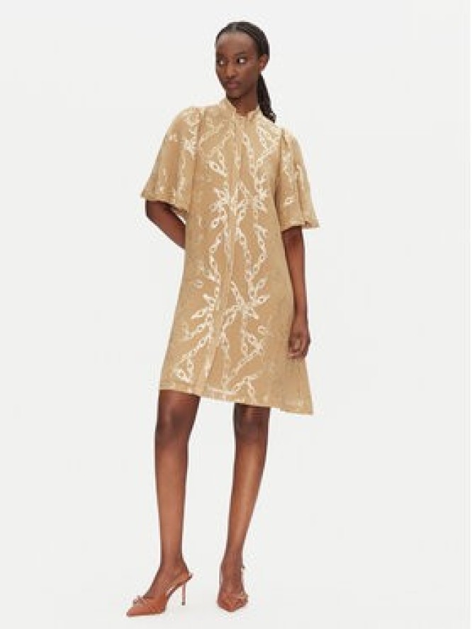 Bruuns Bazaar Sukienka koszulowa Philly BBW4552 Beżowy Loose Fit