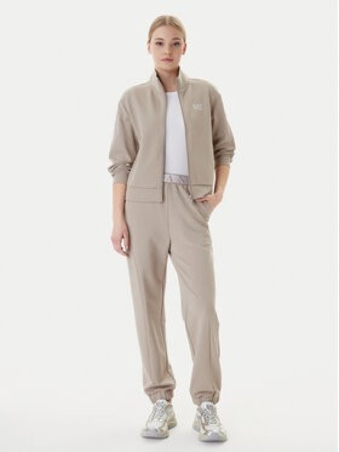 EA7 Emporio Armani Spodnie dresowe 7W001154 AF12501 U6225 Beżowy Regular Fit