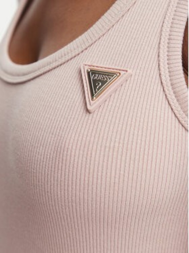 Guess Top V4YP06 K8RT2 Różowy Slim Fit