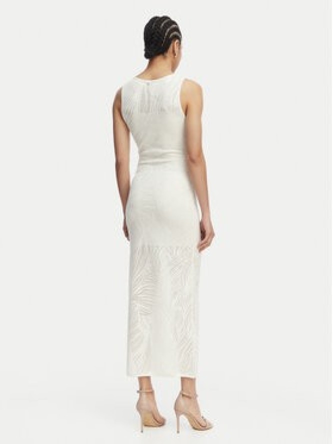 Guess Sukienka codzienna W6GKAX Z0981 Kremowy Slim Fit