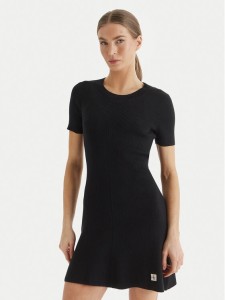 Calvin Klein Jeans Sukienka dzianinowa LV047F325G Czarny Slim Fit