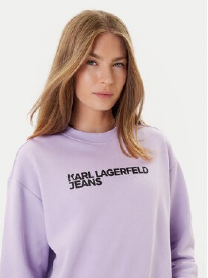 Karl Lagerfeld Jeans Bluza A1W20005 Fioletowy Regular Fit