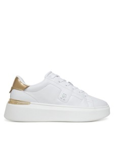 Tommy Hilfiger Sneakersy Chic Platform Gold FW0FW08817 Biały
