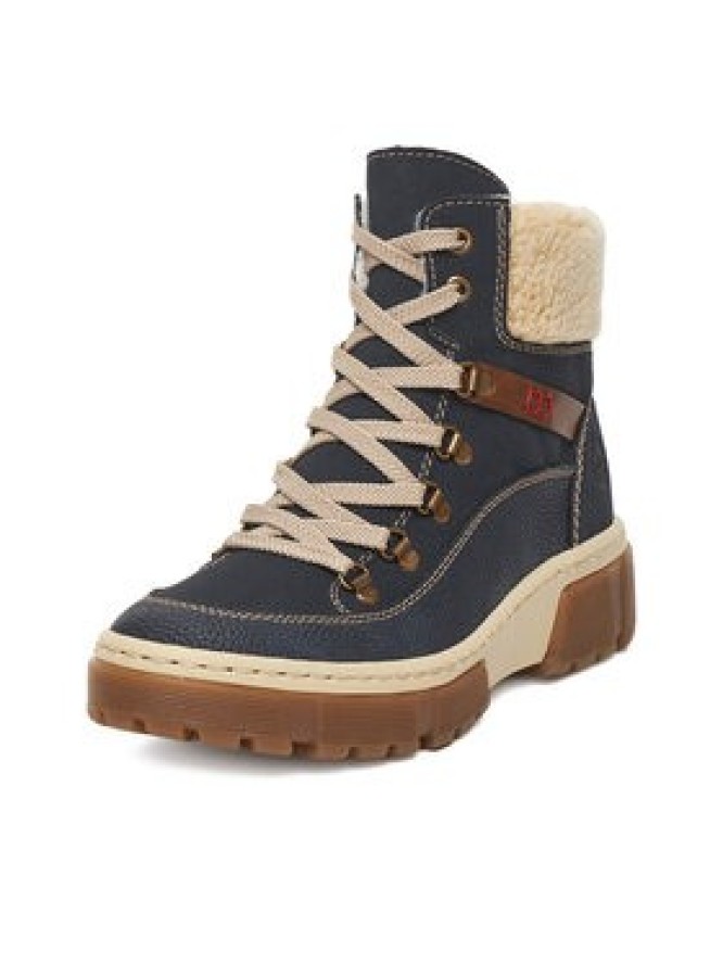 Rieker Trzewiki CEO-X8638-14 Granatowy