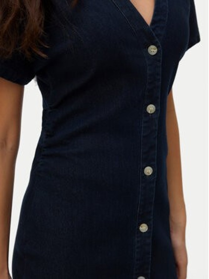 Vero Moda Sukienka jeansowa Sanni 10345708 Granatowy Slim Fit