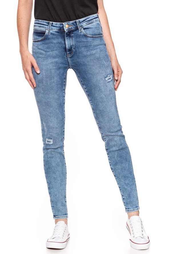 WRANGLER SKINNY WORN INDIGO W28KTX21P 112128339