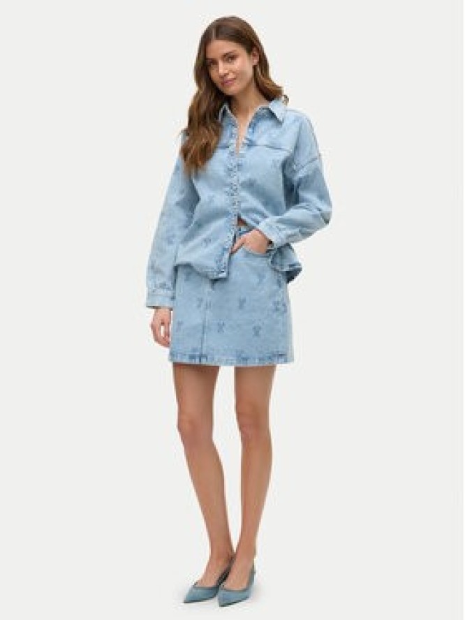 Vero Moda Spódnica jeansowa Tessa 10326888 Niebieski Regular Fit