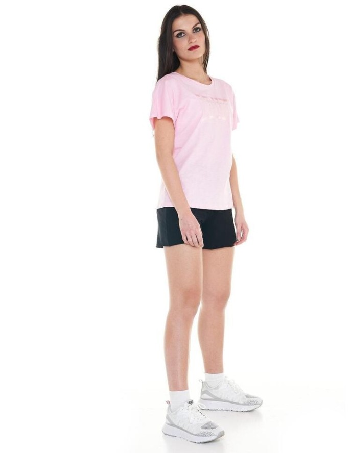 Damski t-shirt Cristal Shine z dużym logo