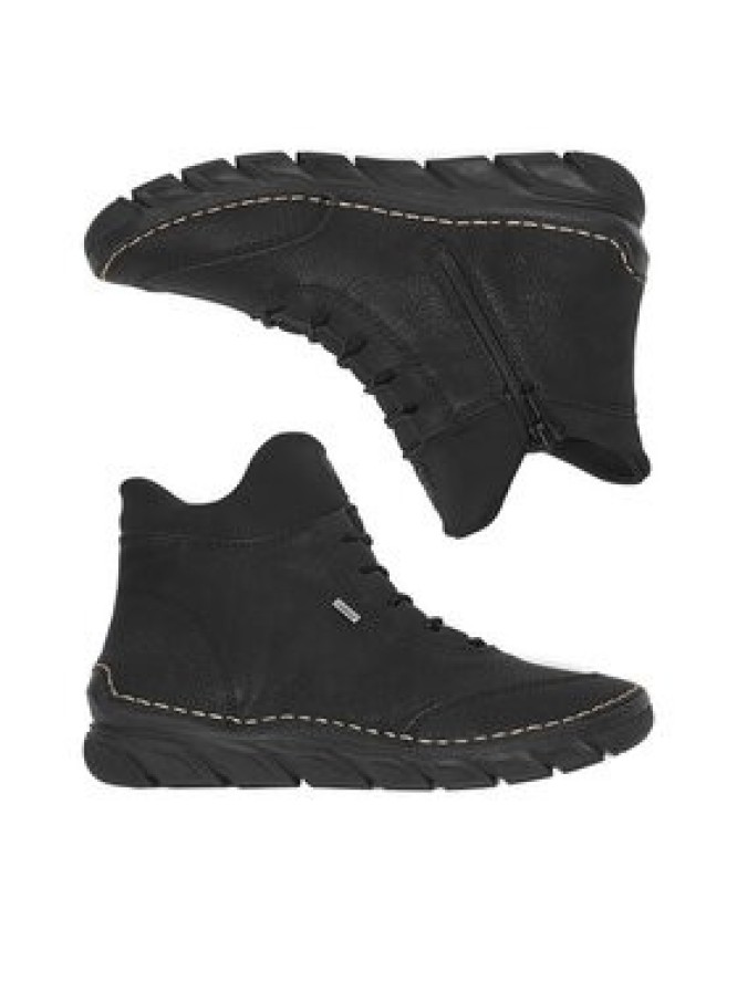 Rieker Trzewiki 55069-00 Czarny