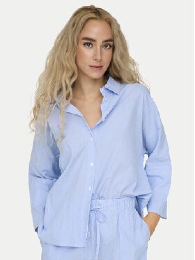 ONLY Koszula Augusta 15347661 Niebieski Loose Fit