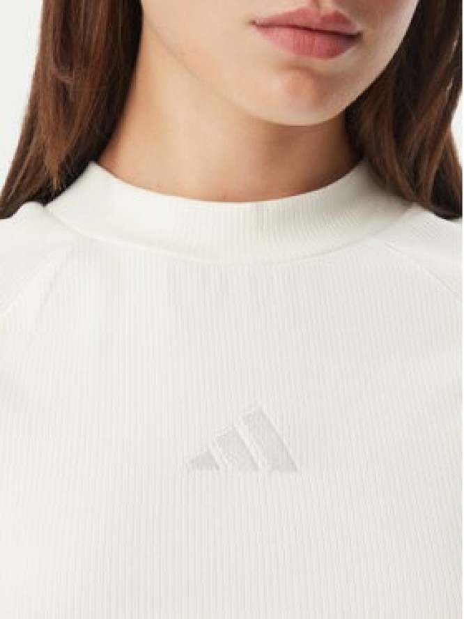 adidas T-Shirt Adidas Kit Small Logo Rib KT0289 Biały Slim Fit