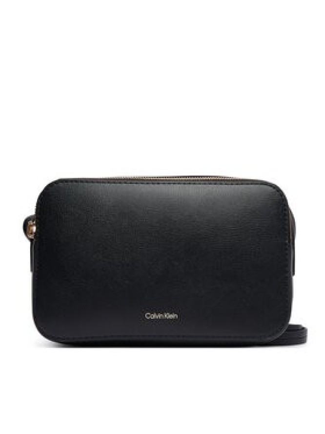 Calvin Klein Torebka Foil Logo Elongated Camera Bag LV04F3276G Czarny