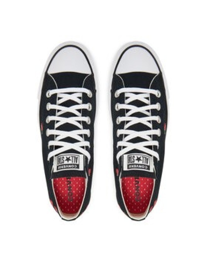 Converse Trampki Chuck Taylor All Star Lift Platform Embroidered Strawberries A14935C Czarny