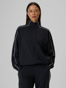4F Bluza loose bez kaptura szybkoschnąca damska - czarna XL
