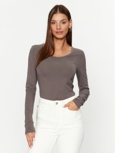ONLY Bluzka 15204712 Szary Stretch Fit