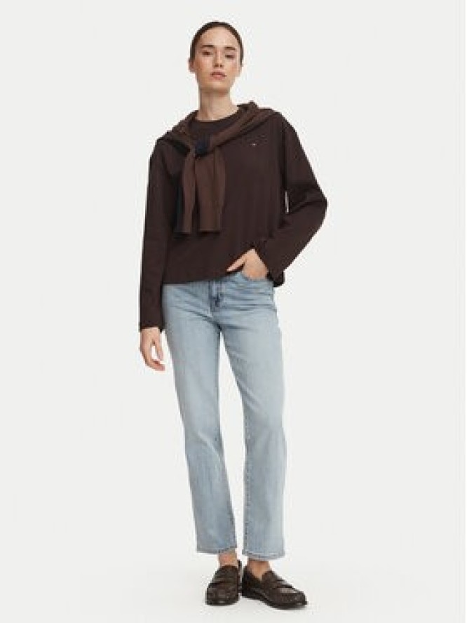 Tommy Hilfiger Bluzka WW0WW51740 Brązowy Relaxed Fit