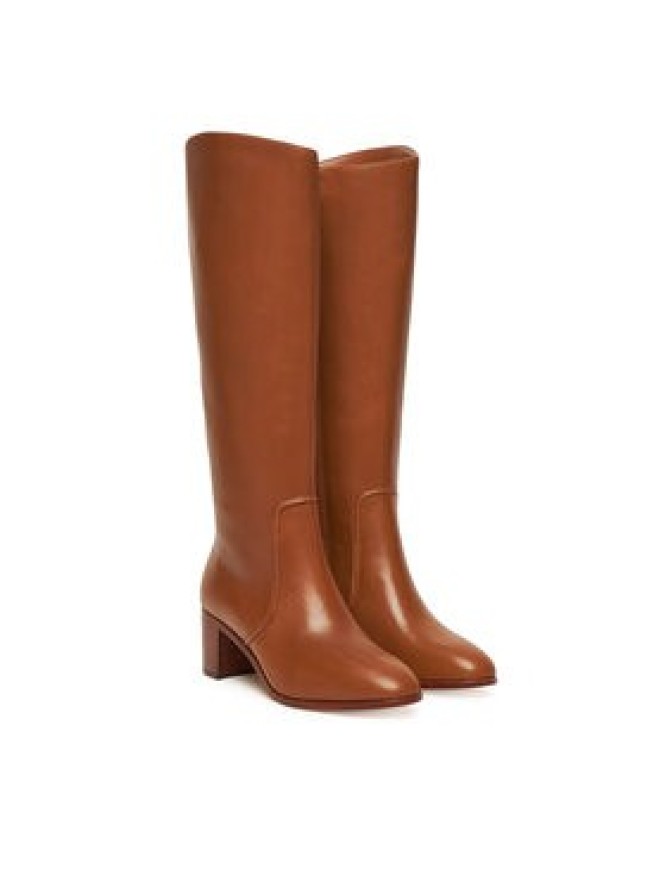 LAUREN RALPH LAUREN Kozaki Charly Bo Tal 802974388001 Brązowy