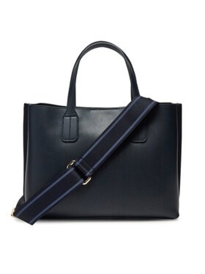 Tommy Hilfiger Torebka Th Distinct Mini Tote AW0AW17192 Granatowy