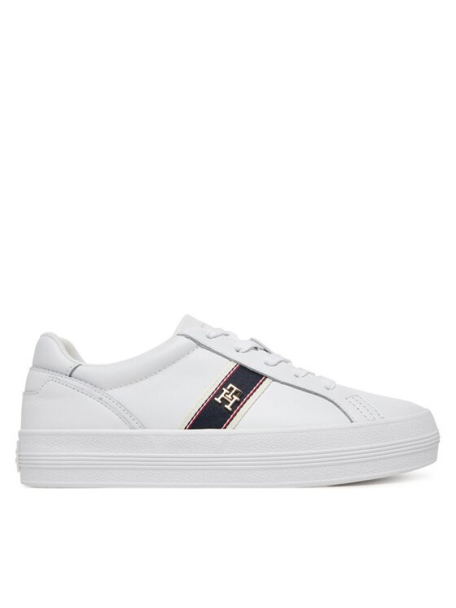 Tommy Hilfiger Sneakersy Vulc Webbing Sneaker FW0FW08903 Biały