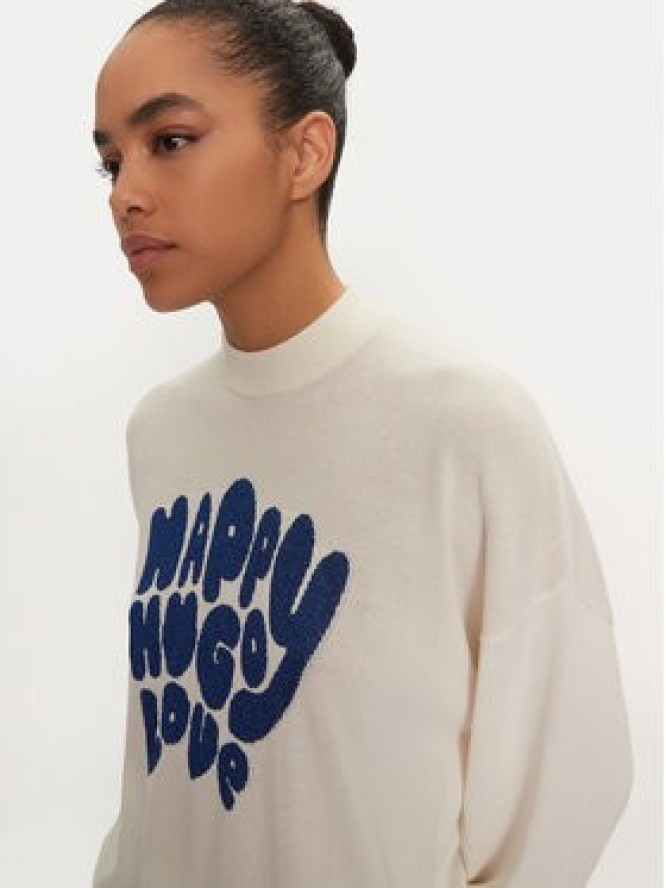 Hugo Sweter Sidara 50522527 Écru Regular Fit