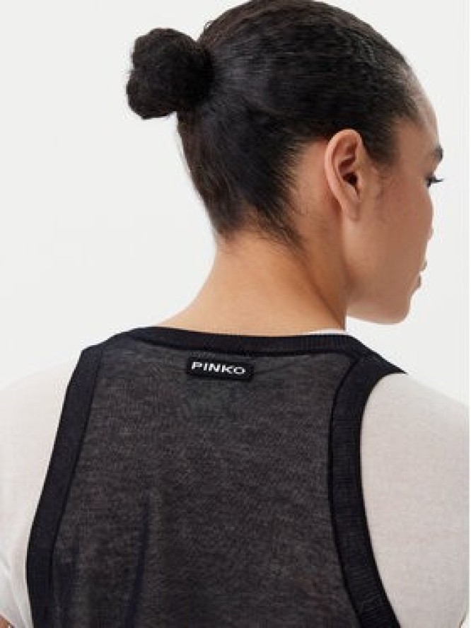 PINKO Bluzka 105152 A2LS Czarny Regular Fit