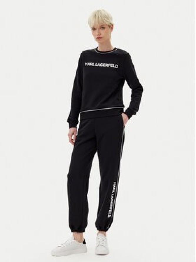 KARL LAGERFELD Spodnie dresowe A2W10149 Czarny Regular Fit