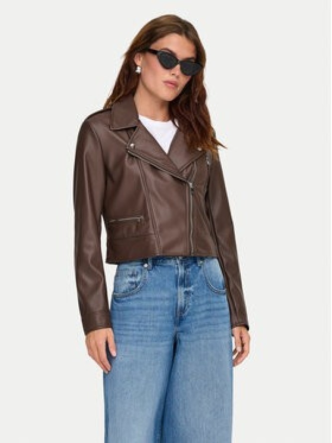 ONLY Kurtka z imitacji skóry Carmen 15361396 Brązowy Regular Fit