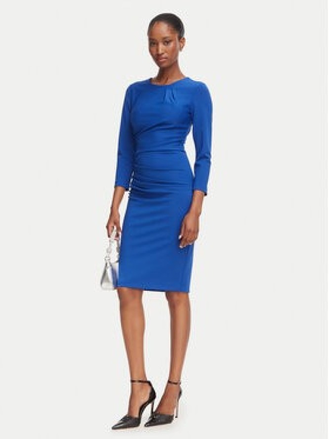 Rinascimento Sukienka koktajlowa CFC0130327003 Niebieski Slim Fit