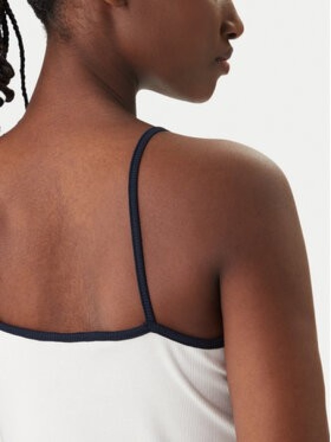 Tommy Jeans Top DW0DW22261 Biały Slim Fit