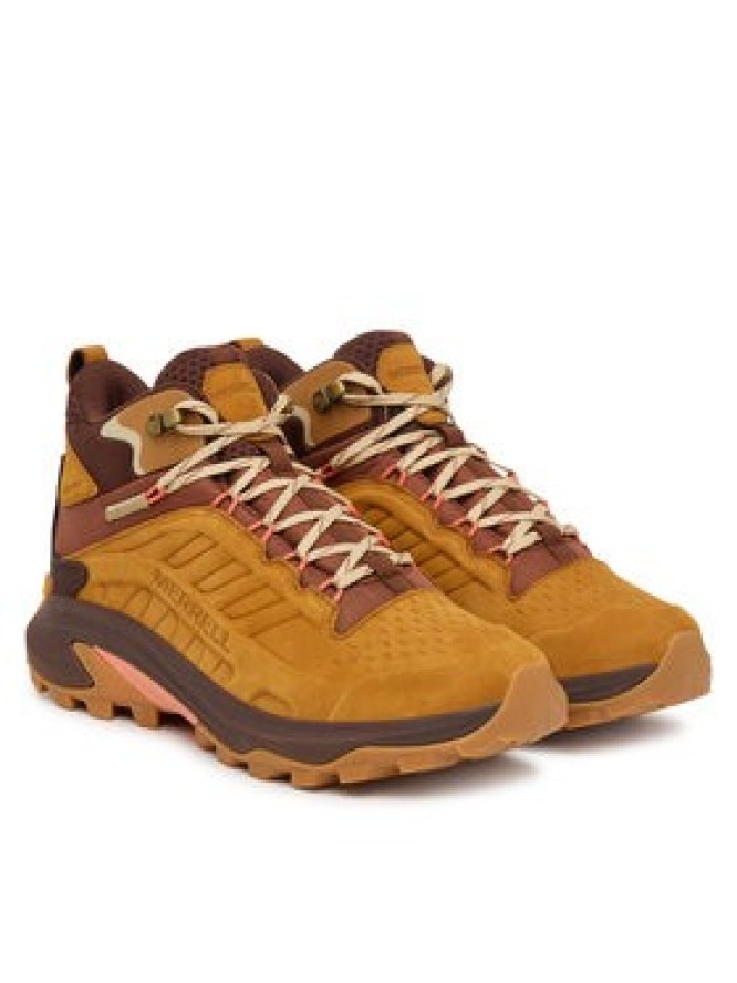 Merrell Sneakersy Moab Speed 2 Leather Mid J00005332 Brązowy