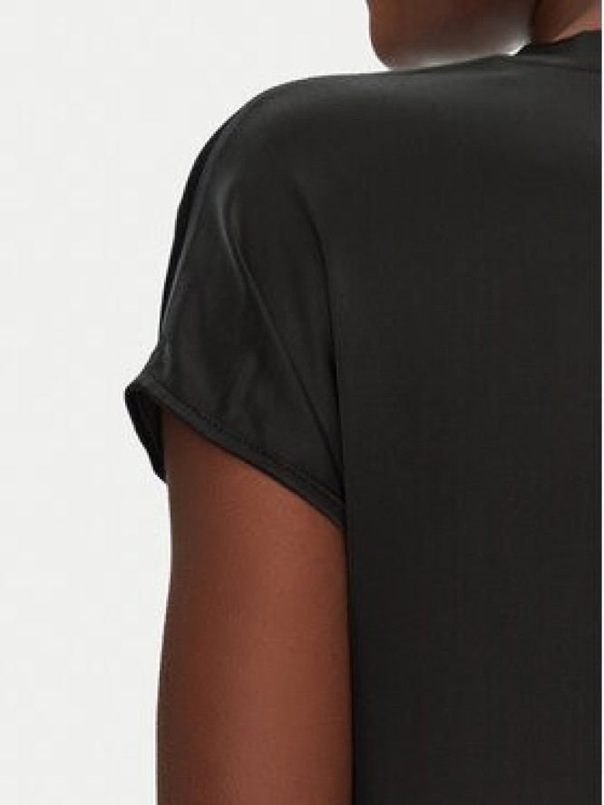 ViCOLO Bluzka TD0009 Czarny Relaxed Fit