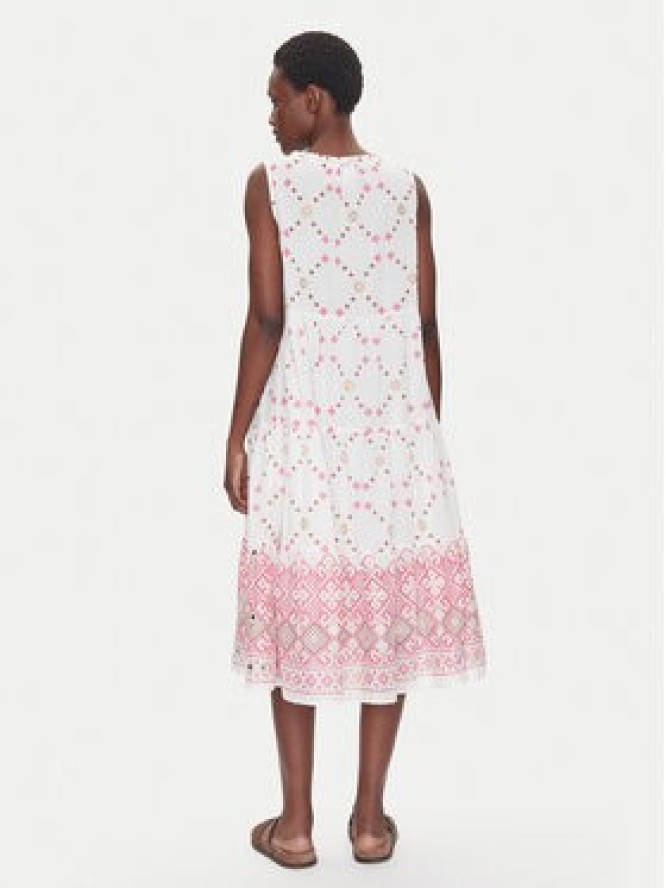 Iconique Sukienka letnia IC25-036 Biały Regular Fit