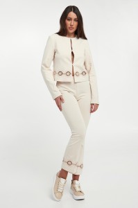 Spodnie damskie z koronką TWINSET