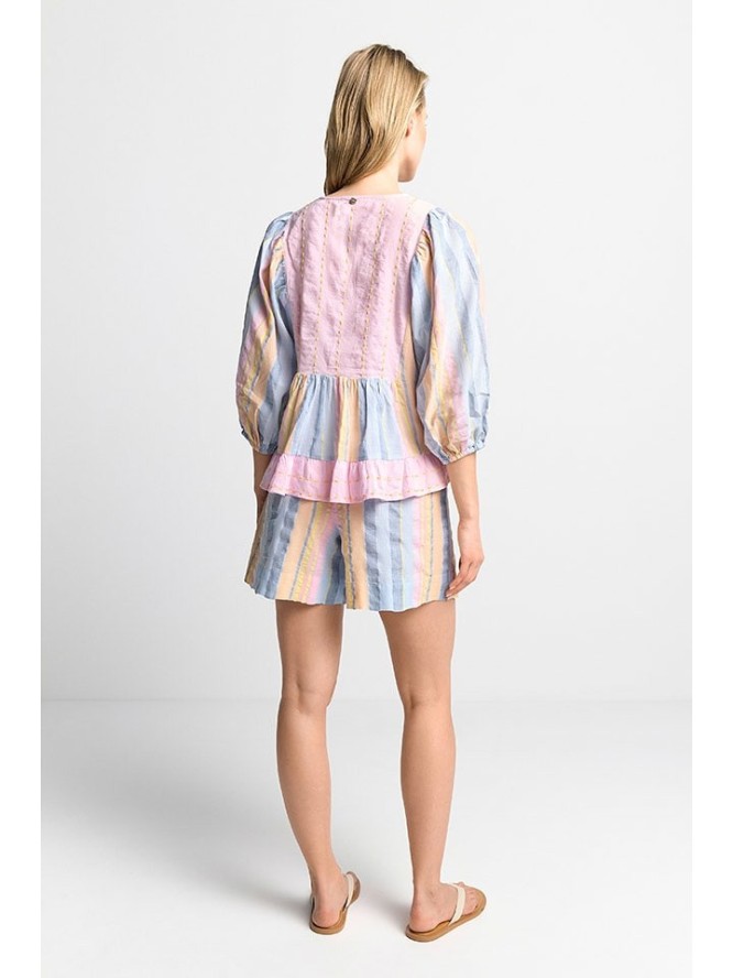 Rich & Royal Bluzka w kolorze błękitno-pomarańczowo-jasnoróżowym rozmiar: 38