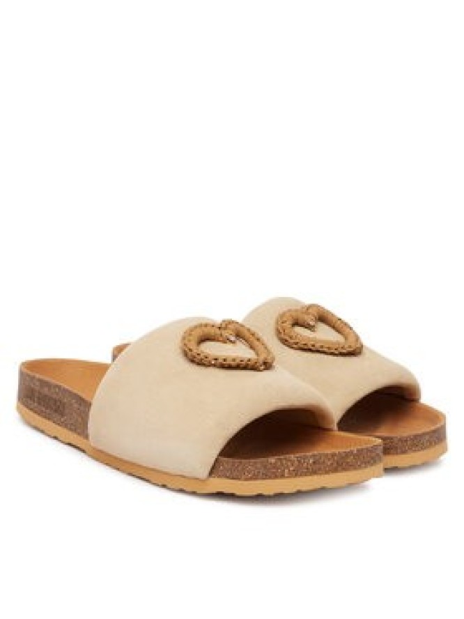 LOVE MOSCHINO Klapki JA28363G0OIG5104 Beżowy