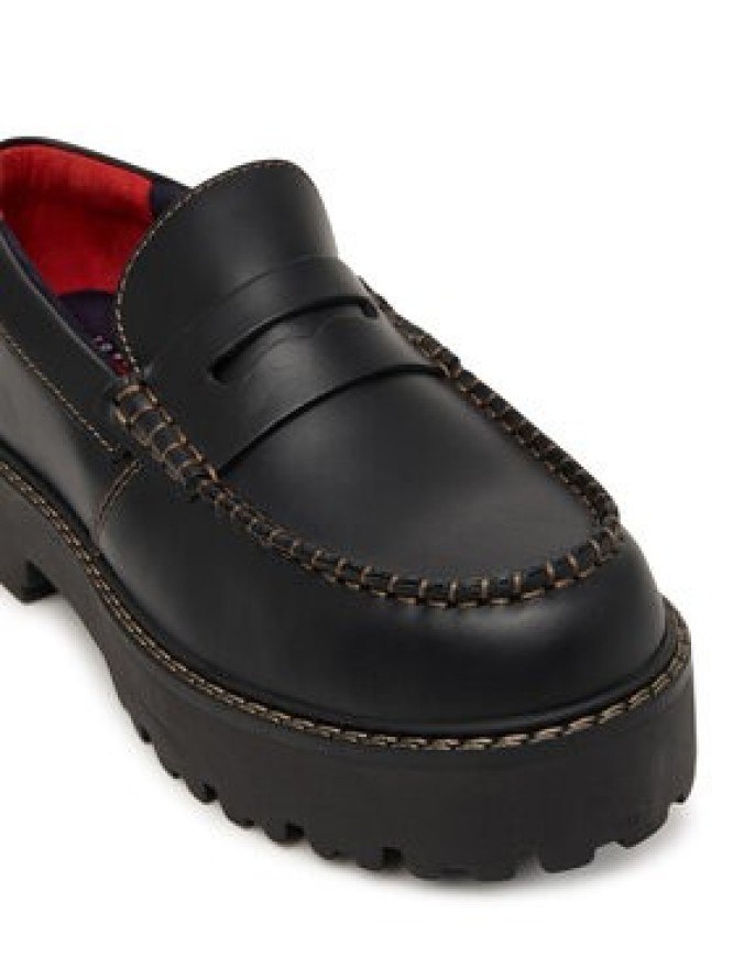 Tommy Jeans Loafersy Archive '01 Loafer Leather EN0EN03005 Czarny