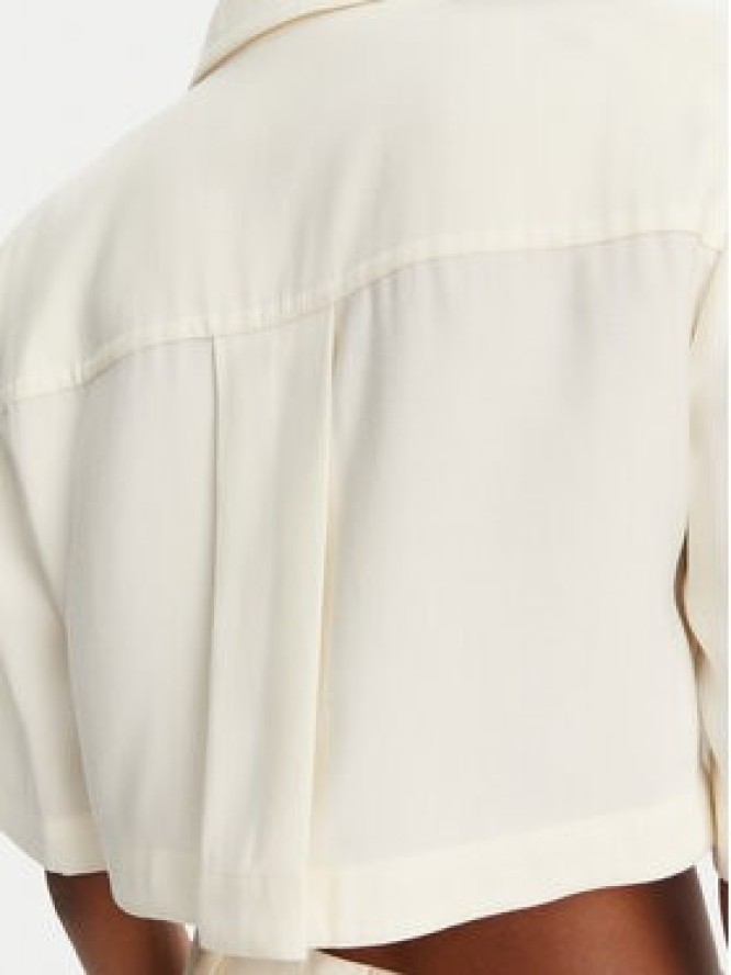 Patrizia Pepe Koszula 2C1590 A573 W146 Écru Regular Fit