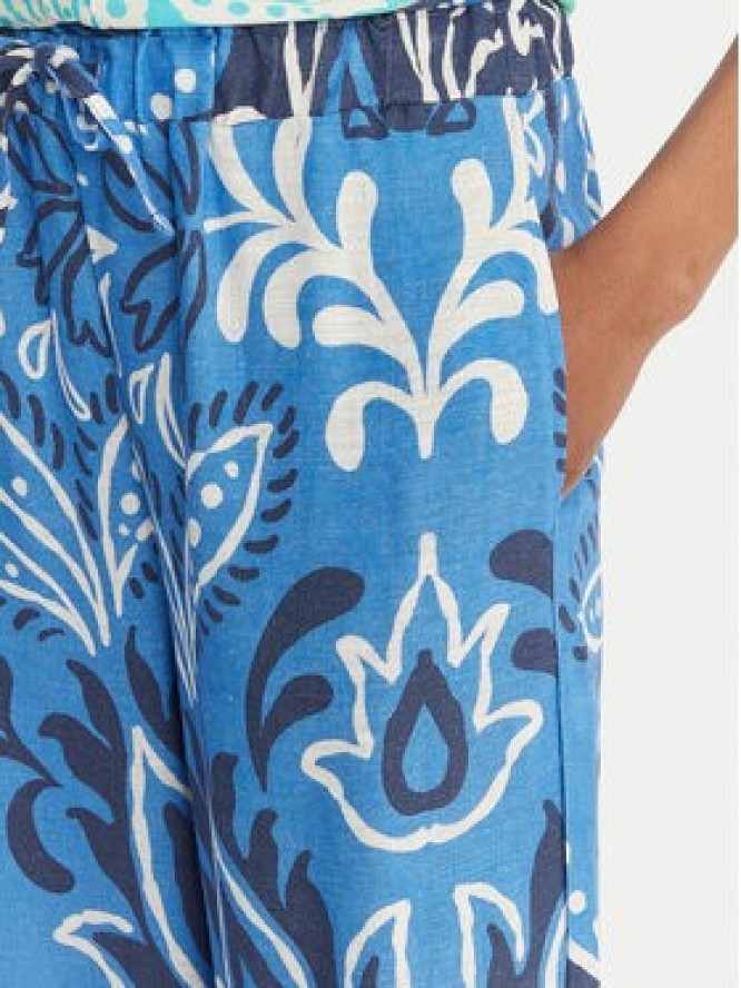 Banana Moon Spodnie materiałowe Alcaniz Cleariv MYY56 Błękitny Regular Fit