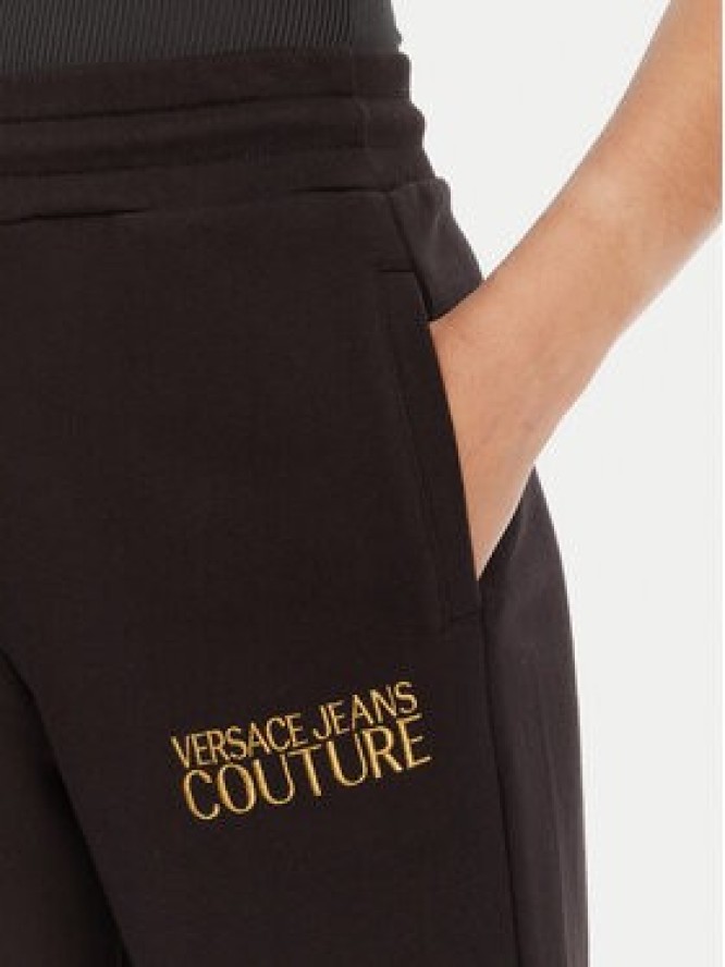 Versace Jeans Couture Spodnie dresowe 78HAAT06 Czarny Regular Fit