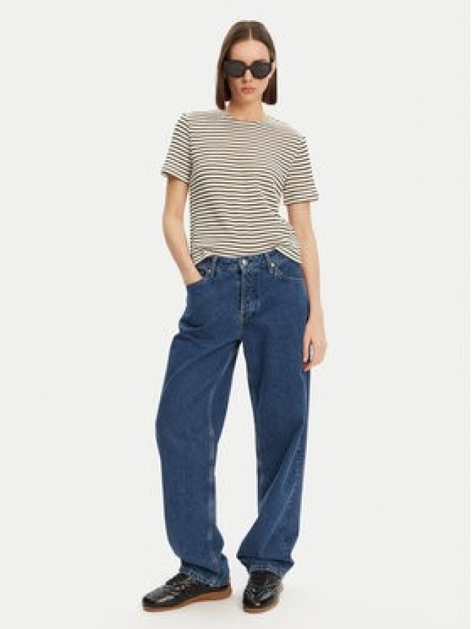 Pieces T-Shirt Manilla 17155073 Écru Loose Fit