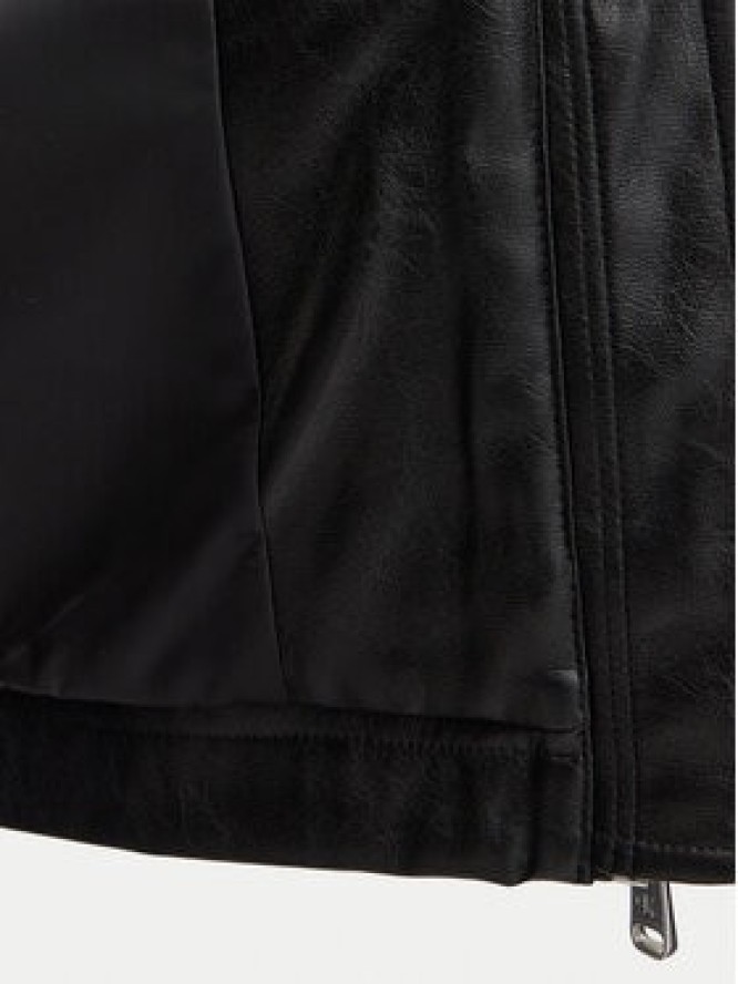 Calvin Klein Jeans Kurtka z imitacji skóry LV047G516G Czarny Regular Fit