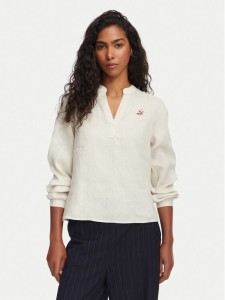 Beverly Hills Polo Club Bluzka P-SS26W-OLYMPIA Beżowy Regular Fit
