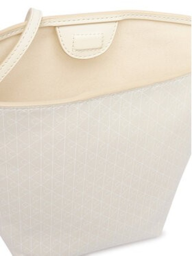Calvin Klein Torebka Emblem Aop Sm Bucket Crossbody LV04F3506G Biały
