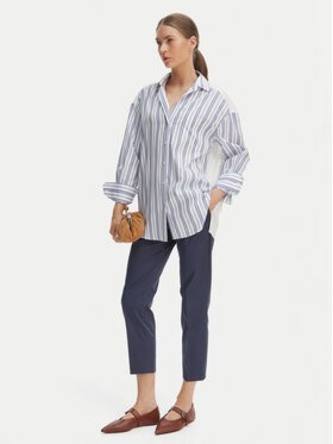 Weekend Max Mara Spodnie materiałowe Cecco 2615131082 Granatowy Regular Fit