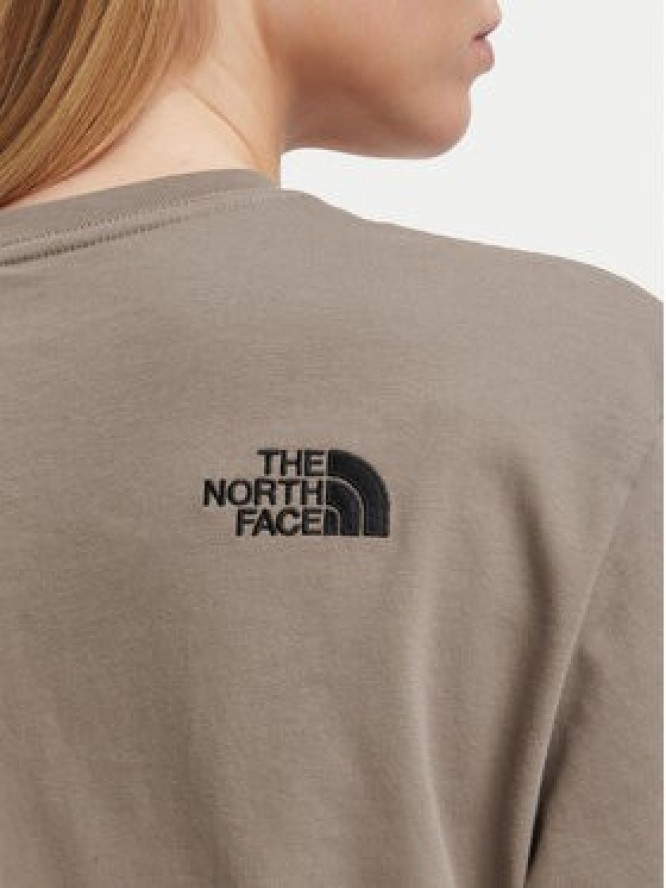 The North Face T-Shirt NF0A8JAP Beżowy ciemny Boxy Fit