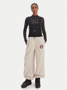 adidas Ogrodniczki Moon Boot JM1106 Beżowy Loose Fit