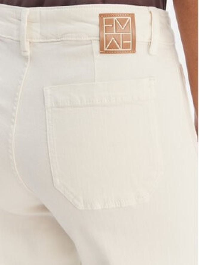 Marella Spodnie materiałowe Baschi 2615131251 Écru Regular Fit