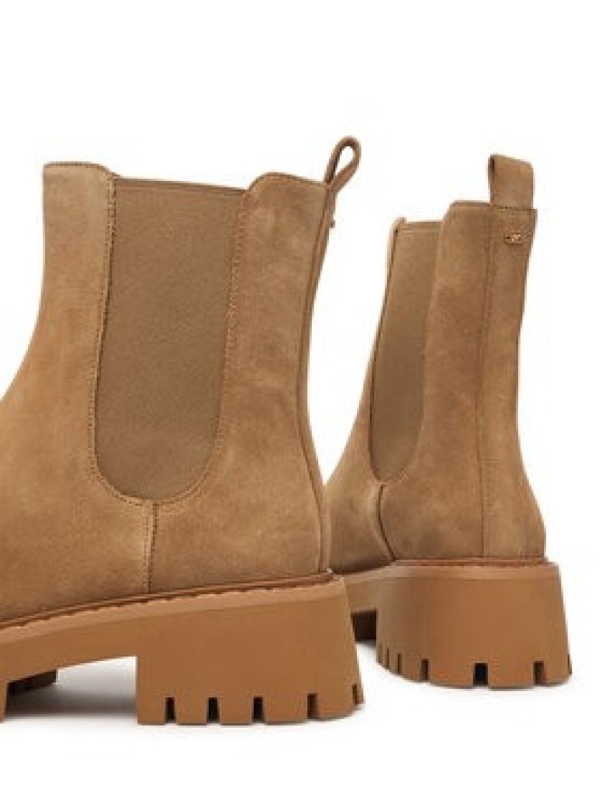 MICHAEL Michael Kors Sztyblety Asher Flat Bootie 40F5ASFE5S Beżowy