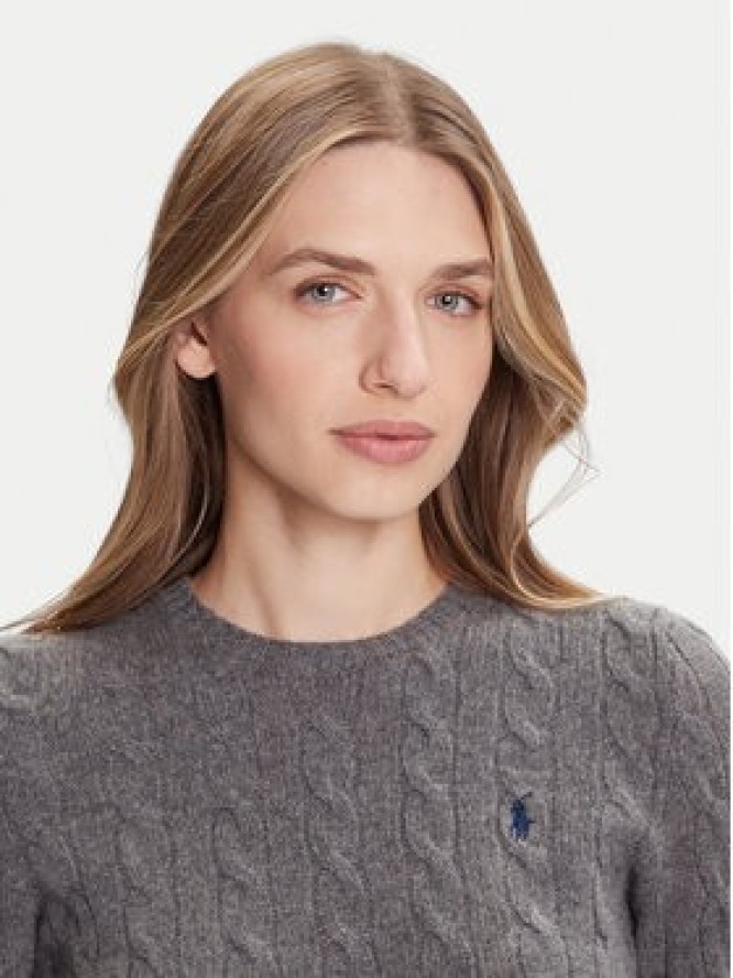 Polo Ralph Lauren Sweter 211971865501 Szary Slim Fit