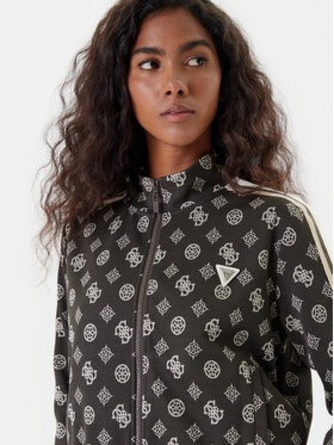 Guess Bluza V5YQ07 K0282 Zielony Regular Fit